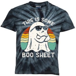 Funny Halloween Boo Ghost Costume This Is Some Boo Sheet Kids Tie-Dye T-Shirt