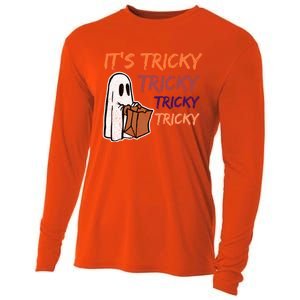 Funny Halloween Boo ItS Tricky Tricky Tricky Gift Cooling Performance Long Sleeve Crew