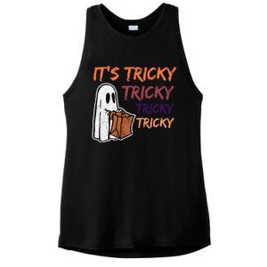 Funny Halloween Boo ItS Tricky Tricky Tricky Gift Ladies PosiCharge Tri-Blend Wicking Tank