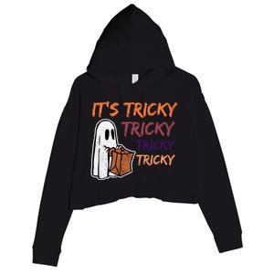 Funny Halloween Boo ItS Tricky Tricky Tricky Gift Crop Fleece Hoodie