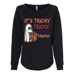 Funny Halloween Boo ItS Tricky Tricky Tricky Gift Womens California Wash Sweatshirt