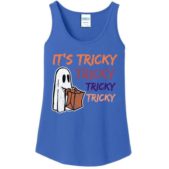 Funny Halloween Boo ItS Tricky Tricky Tricky Gift Ladies Essential Tank