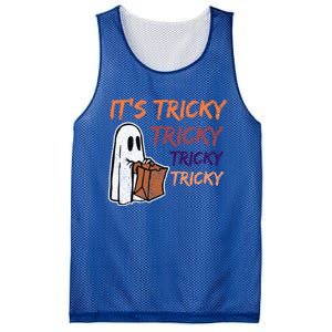 Funny Halloween Boo ItS Tricky Tricky Tricky Gift Mesh Reversible Basketball Jersey Tank