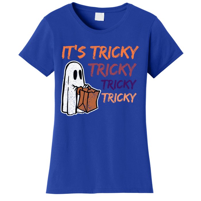 Funny Halloween Boo ItS Tricky Tricky Tricky Gift Women's T-Shirt