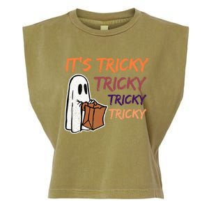 Funny Halloween Boo ItS Tricky Tricky Tricky Gift Garment-Dyed Women's Muscle Tee