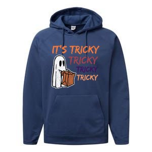 Funny Halloween Boo ItS Tricky Tricky Tricky Gift Performance Fleece Hoodie