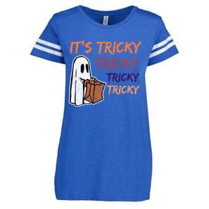 Funny Halloween Boo ItS Tricky Tricky Tricky Gift Enza Ladies Jersey Football T-Shirt