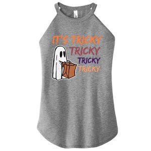 Funny Halloween Boo ItS Tricky Tricky Tricky Gift Women's Perfect Tri Rocker Tank