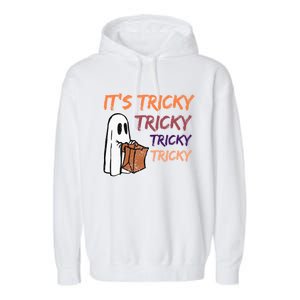 Funny Halloween Boo ItS Tricky Tricky Tricky Gift Garment-Dyed Fleece Hoodie