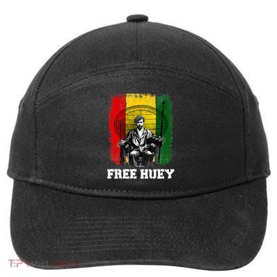 Free Huey Black History & African Roots Afro Empowerment 7-Panel Snapback Hat