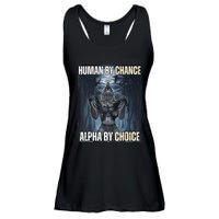 Funny Human By Chance Alpha By Choice Gift Ladies Essential Flowy Tank