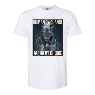 Funny Human By Chance Alpha By Choice Gift Softstyle® CVC T-Shirt