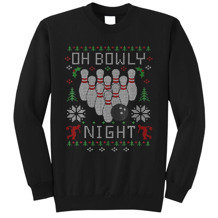 Festive Holiday Bowling Sweater Fun and Quirky Design Sweatshirt