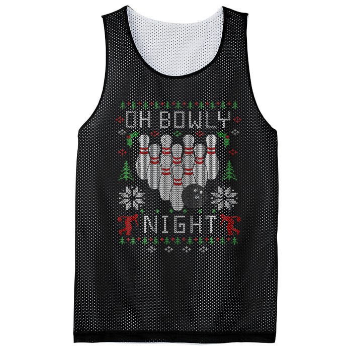 Festive Holiday Bowling Sweater Fun and Quirky Design Mesh Reversible Basketball Jersey Tank