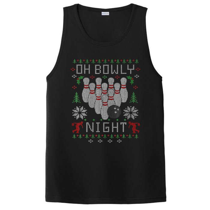 Festive Holiday Bowling Sweater Fun and Quirky Design PosiCharge Competitor Tank