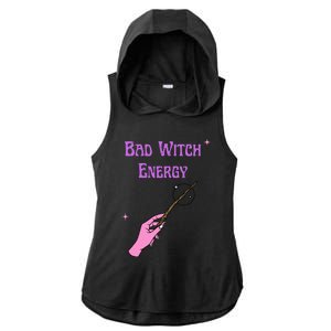 Funny Halloween Bad Witch Energy Cool Design Gift Ladies PosiCharge Tri-Blend Wicking Draft Hoodie Tank