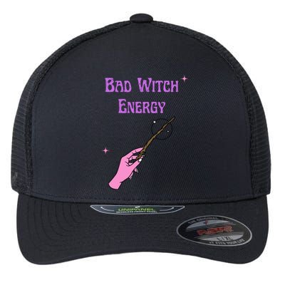 Funny Halloween Bad Witch Energy Cool Design Gift Flexfit Unipanel Trucker Cap