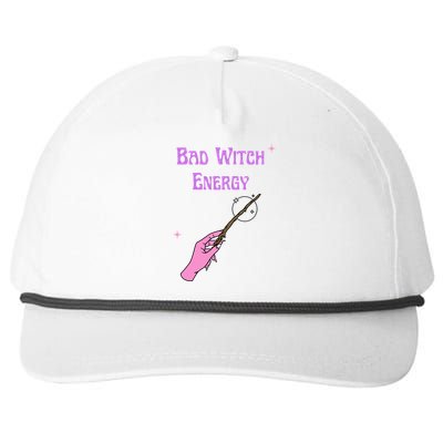 Funny Halloween Bad Witch Energy Cool Design Gift Snapback Five-Panel Rope Hat