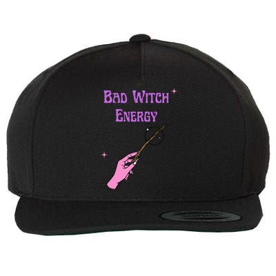 Funny Halloween Bad Witch Energy Cool Design Gift Wool Snapback Cap