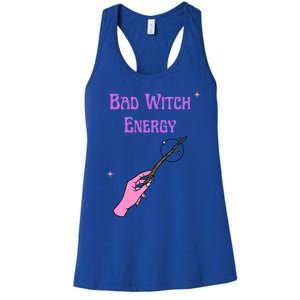 Funny Halloween Bad Witch Energy Cool Design Gift Women's Racerback Tank