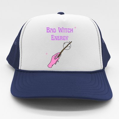 Funny Halloween Bad Witch Energy Cool Design Gift Trucker Hat