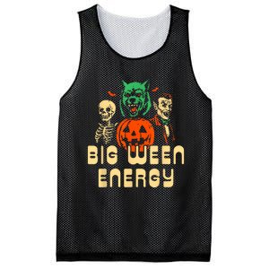 Funny Halloween Big Ween Energy Mesh Reversible Basketball Jersey Tank