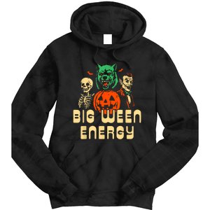 Funny Halloween Big Ween Energy Tie Dye Hoodie