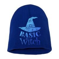 Funny Halloween Basic Witch Lazy Last Minute Costume Gift Short Acrylic Beanie