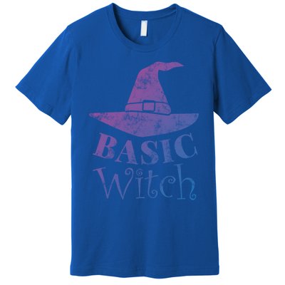 Funny Halloween Basic Witch Lazy Last Minute Costume Gift Premium T-Shirt