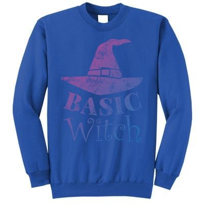 Funny Halloween Basic Witch Lazy Last Minute Costume Gift Tall Sweatshirt