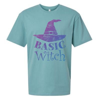 Funny Halloween Basic Witch Lazy Last Minute Costume Gift Sueded Cloud Jersey T-Shirt