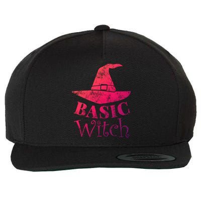 Funny Halloween Basic Witch Lazy Last Minute Costume Gift Wool Snapback Cap