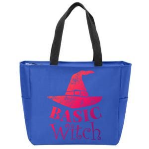 Funny Halloween Basic Witch Lazy Last Minute Costume Gift Zip Tote Bag