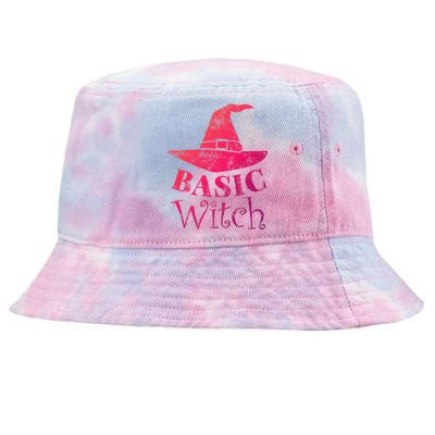 Funny Halloween Basic Witch Lazy Last Minute Costume Gift Tie-Dyed Bucket Hat