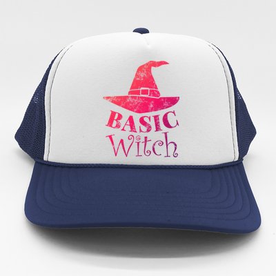 Funny Halloween Basic Witch Lazy Last Minute Costume Gift Trucker Hat