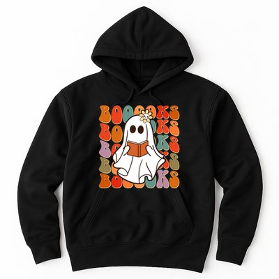 Funny Halloween Booooks Cute Book Lover Ghost Hoodie