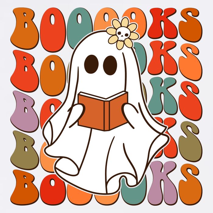 Funny Halloween Booooks Cute Book Lover Ghost Stainless Steel Travel Mug