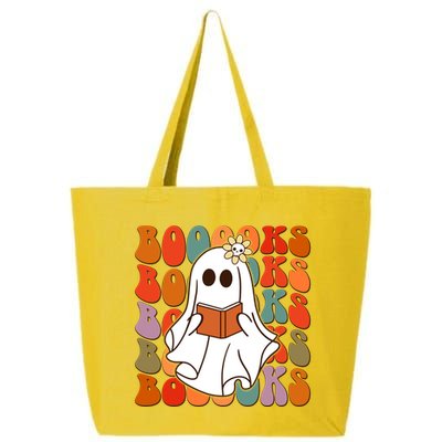 Funny Halloween Booooks Cute Book Lover Ghost 25L Jumbo Tote