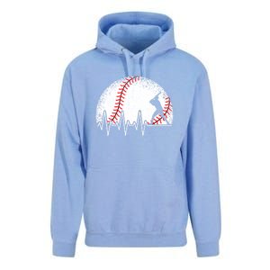 Funny Heartbeat Baseball Player Gift Unisex Surf Hoodie