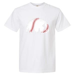 Funny Heartbeat Baseball Player Gift Garment-Dyed Heavyweight T-Shirt