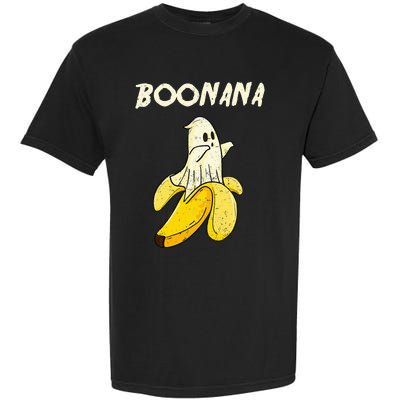 Funny Halloween Banana Ghost Gifts Garment-Dyed Heavyweight T-Shirt