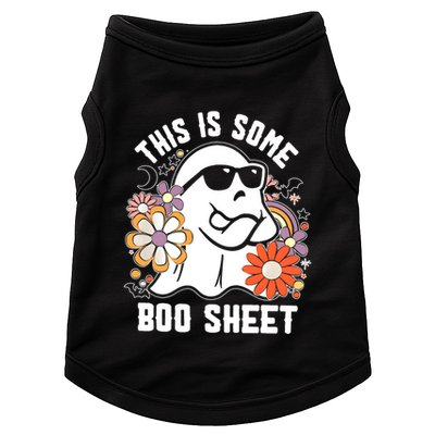 Funny Halloween Boo Ghost Costume This Is Some Boo Sheet Doggie Tank
