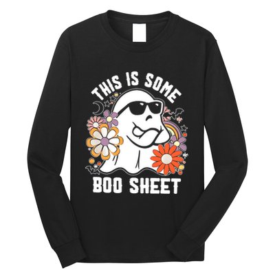 Funny Halloween Boo Ghost Costume This Is Some Boo Sheet Long Sleeve Shirt