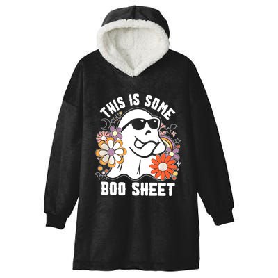 Funny Halloween Boo Ghost Costume This Is Some Boo Sheet Hooded Wearable Blanket