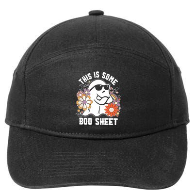 Funny Halloween Boo Ghost Costume This Is Some Boo Sheet 7-Panel Snapback Hat