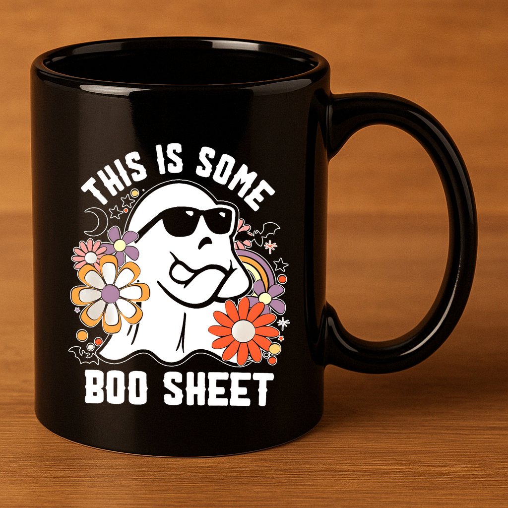 Funny Halloween Boo Ghost Costume This Is Some Boo Sheet 11oz C Handle Ceramic Mug