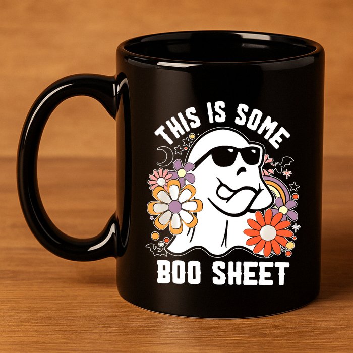 Funny Halloween Boo Ghost Costume This Is Some Boo Sheet 11oz C Handle Ceramic Mug