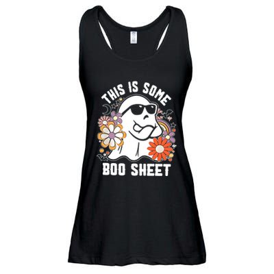 Funny Halloween Boo Ghost Costume This Is Some Boo Sheet Ladies Essential Flowy Tank
