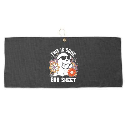 Funny Halloween Boo Ghost Costume This Is Some Boo Sheet Large Microfiber Waffle Golf Towel