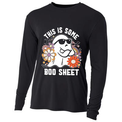 Funny Halloween Boo Ghost Costume This Is Some Boo Sheet Cooling Performance Long Sleeve Crew